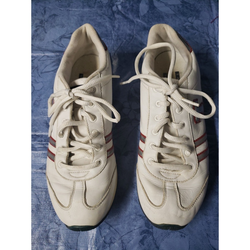 Tommy Hilfiger white leather shoes womens sz 8.5